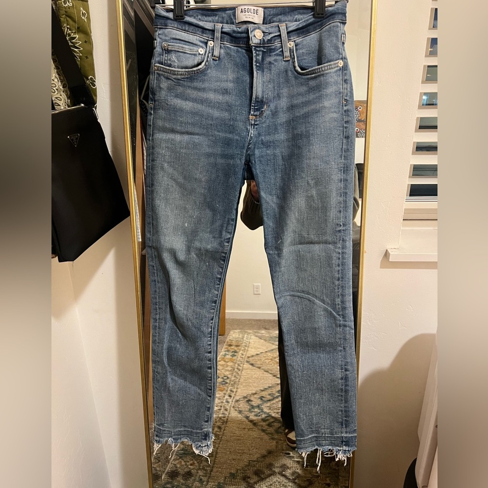 Agolde Sophie High Rise Skinny Cropped Jean